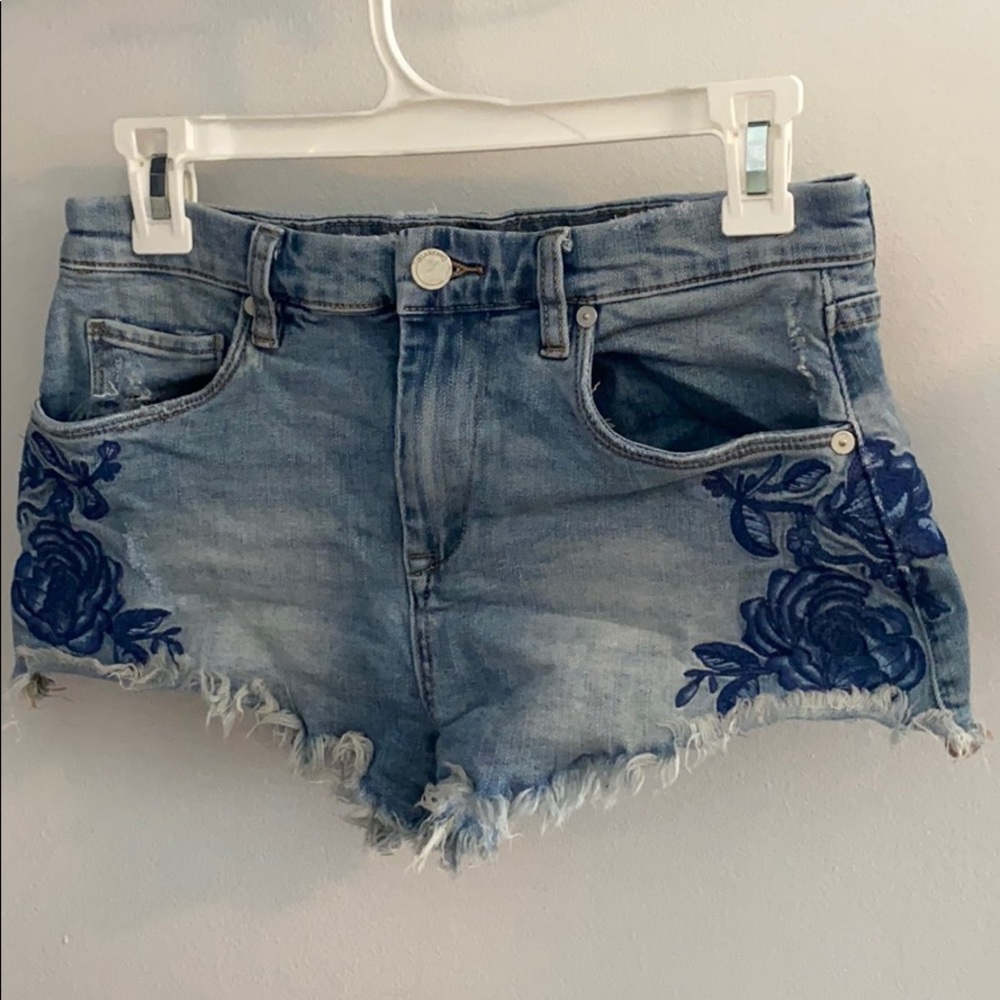 Blanket NYC embroidered shorts